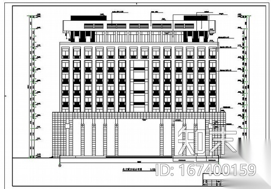 郑州某实验楼花岗岩干挂工程图cad施工图下载【ID:167400159】