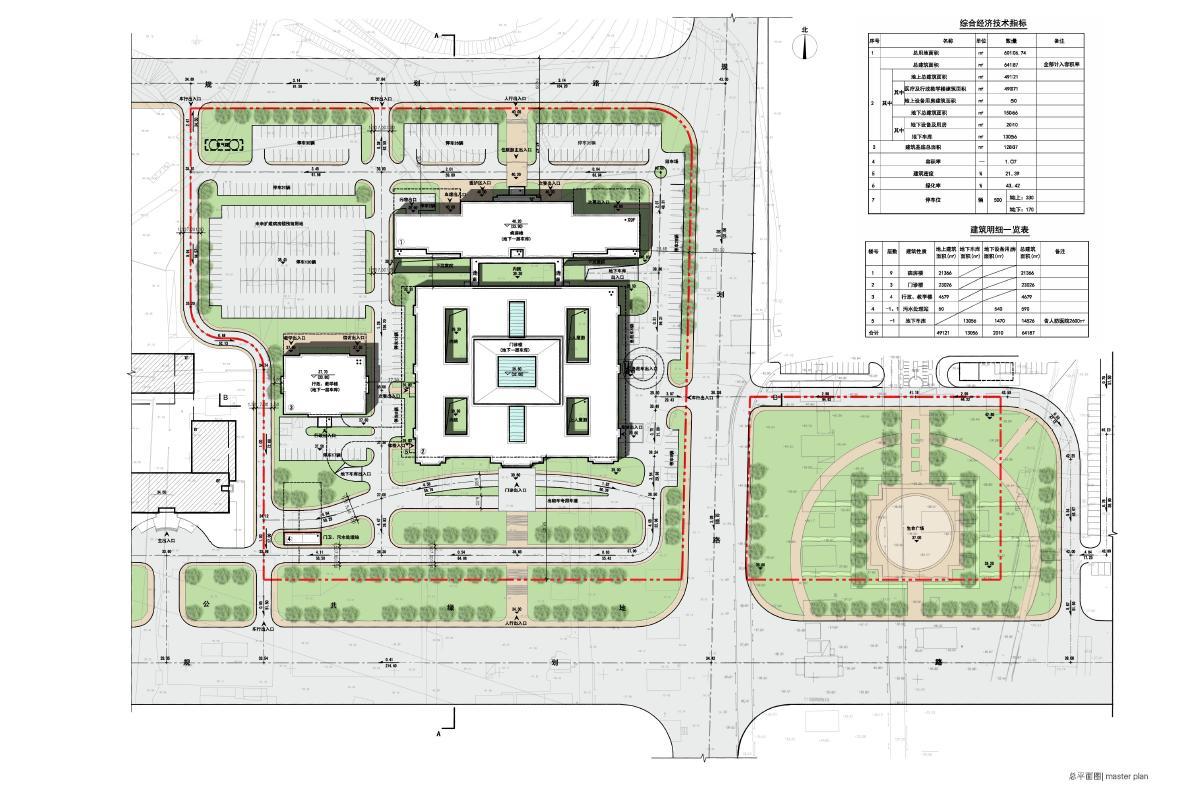 [山东]新古典风格高层大学附属医院建筑设计方案文本cad施工图下载【ID:151585106】