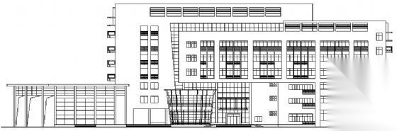 某七层监狱办公楼建筑方案图cad施工图下载【ID:151398133】