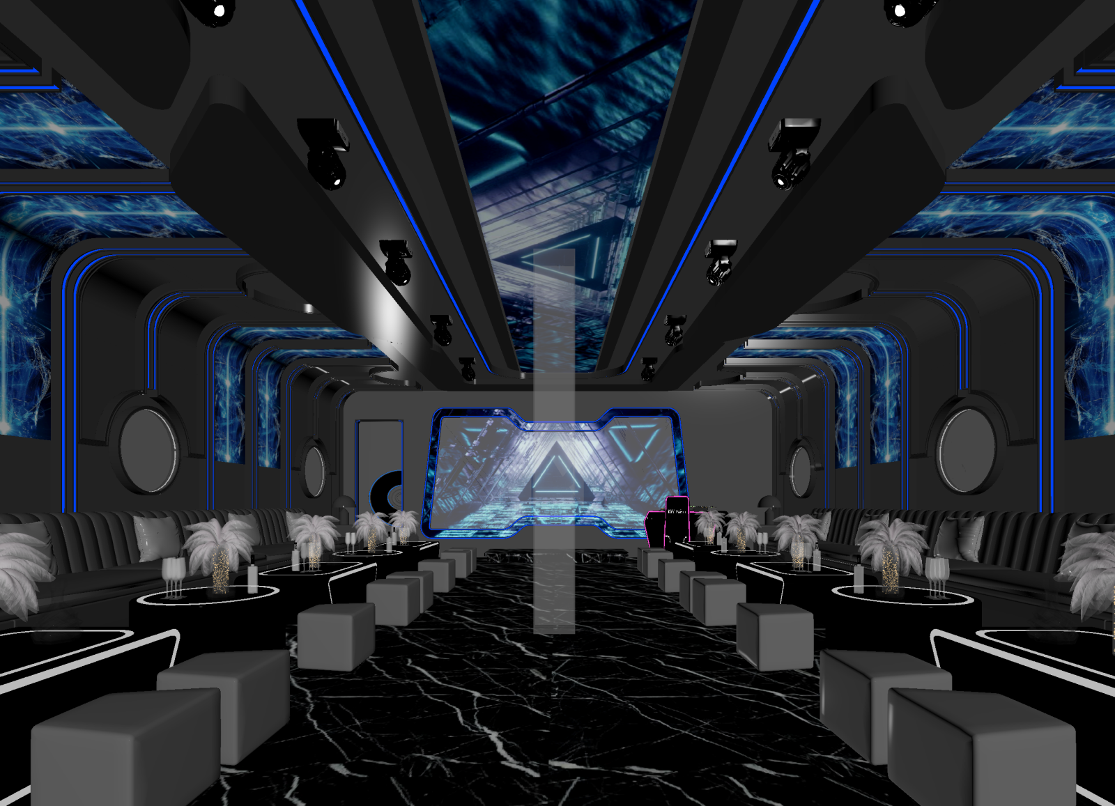 现代酒吧3D模型下载【ID:1214325974】