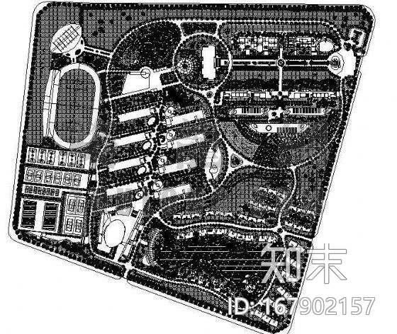 电子商务学院绿化方案图施工图下载【ID:167902157】