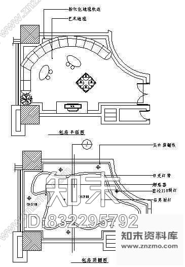 图块/节点KTV包房空间cad施工图下载【ID:832295792】