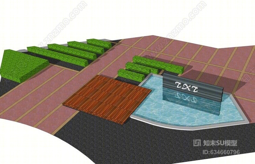 景观节点SU模型下载【ID:634660796】