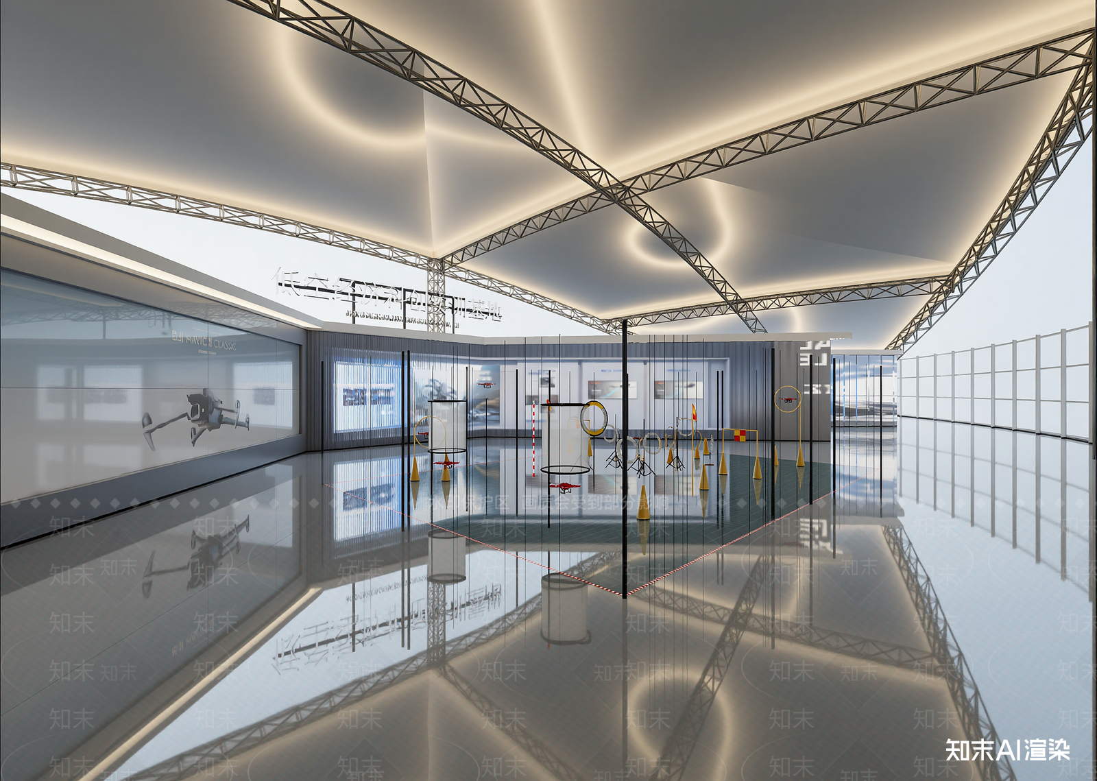 现代科技展厅3D模型下载【ID:1215095366】