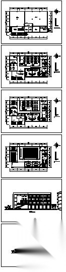 某四层银行办公楼建筑方案图cad施工图下载【ID:151402132】
