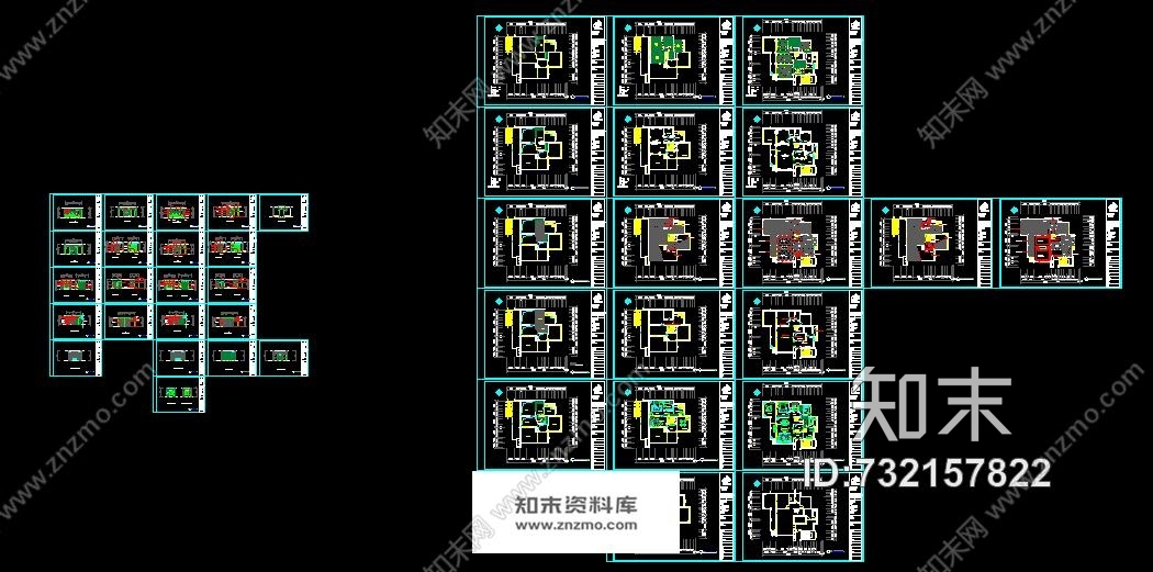 好望山别墅施工图附效果图cad施工图下载【ID:732157822】