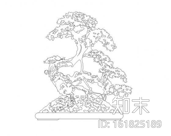 精美植物图块cad施工图下载【ID:161825189】