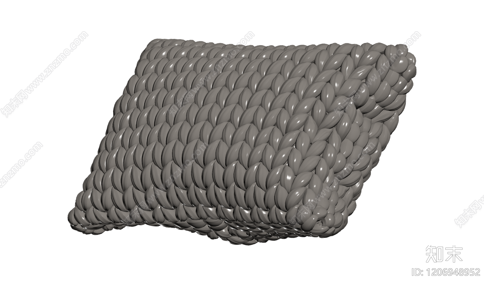针织纹理抱枕3D模型下载【ID:1206948952】