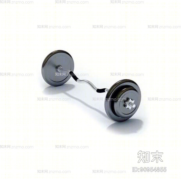 黑色金属健身器材3D模型下载【ID:90954855】