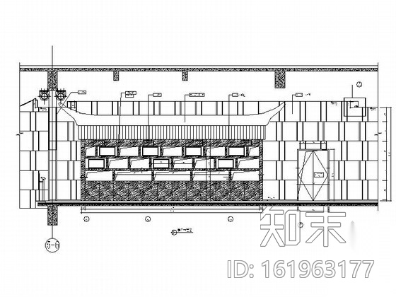 [福建]酒店精装大堂吧装修施工图cad施工图下载【ID:161963177】