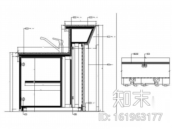 [福建]酒店精装大堂吧装修施工图cad施工图下载【ID:161963177】