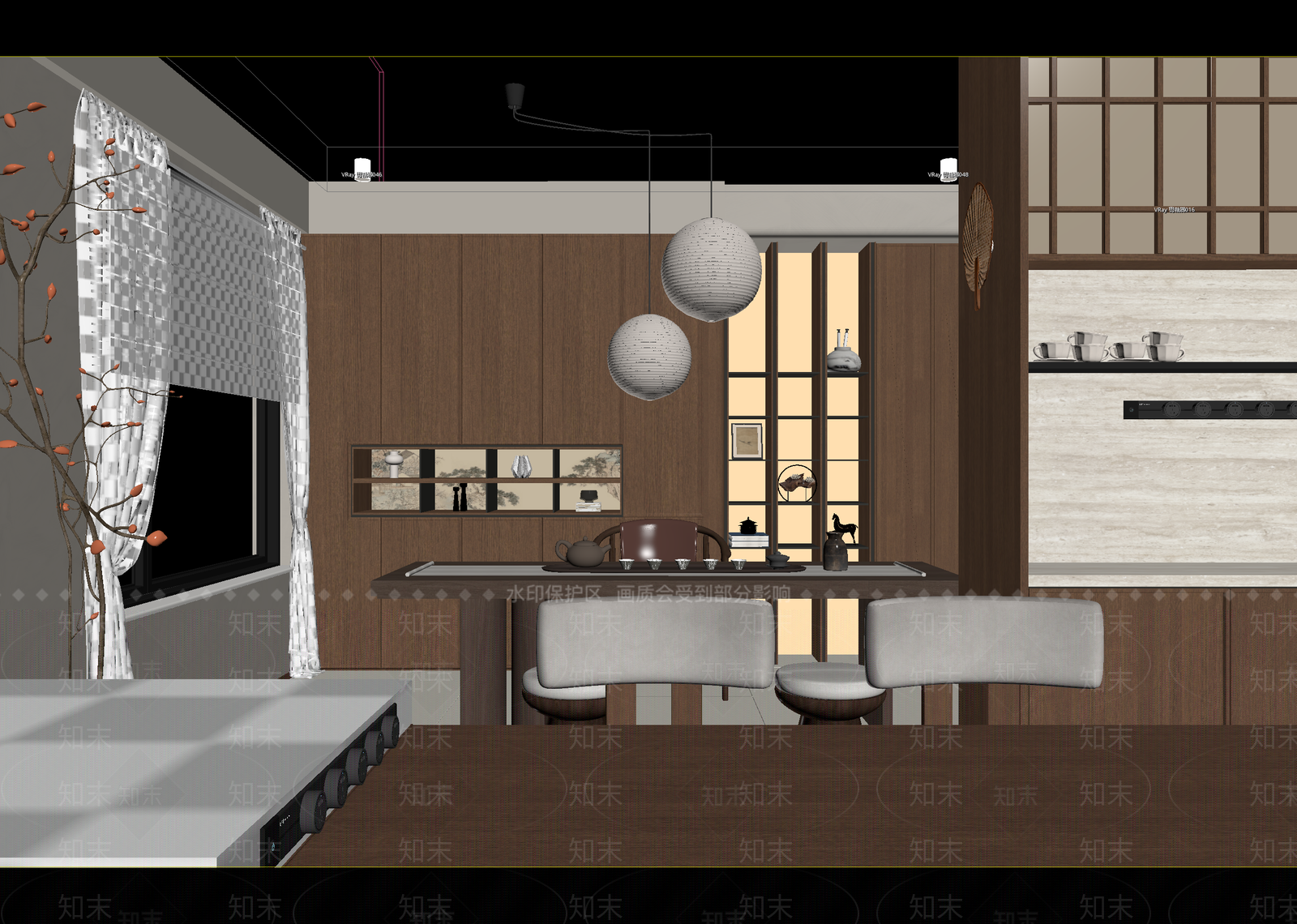 中古茶馆3D模型下载【ID:1215116278】