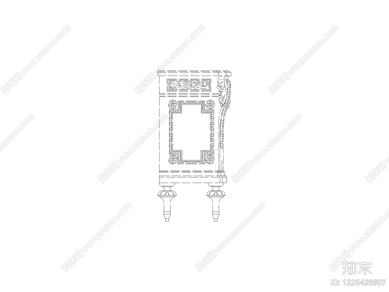 柜子cad施工图下载【ID:1226426907】