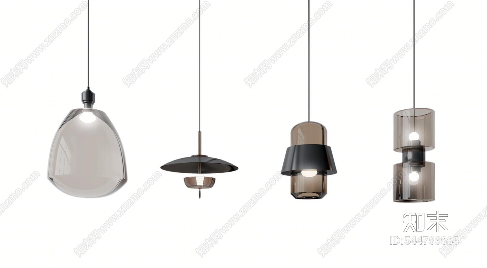现代小吊灯模型3D模型下载【ID:544786885】