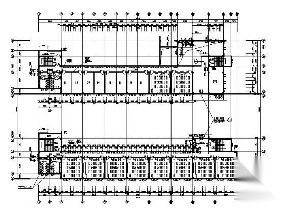 某五层教学楼办公楼建筑施工图cad施工图下载【ID:151433183】