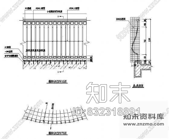 图块/节点铁艺栏杆立面图10cad施工图下载【ID:832318891】