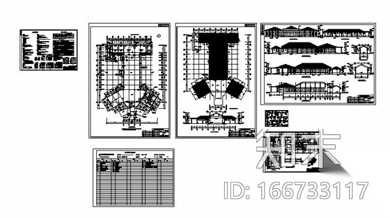 [安徽琅琊山]某水库值班房建筑施工图cad施工图下载【ID:166733117】