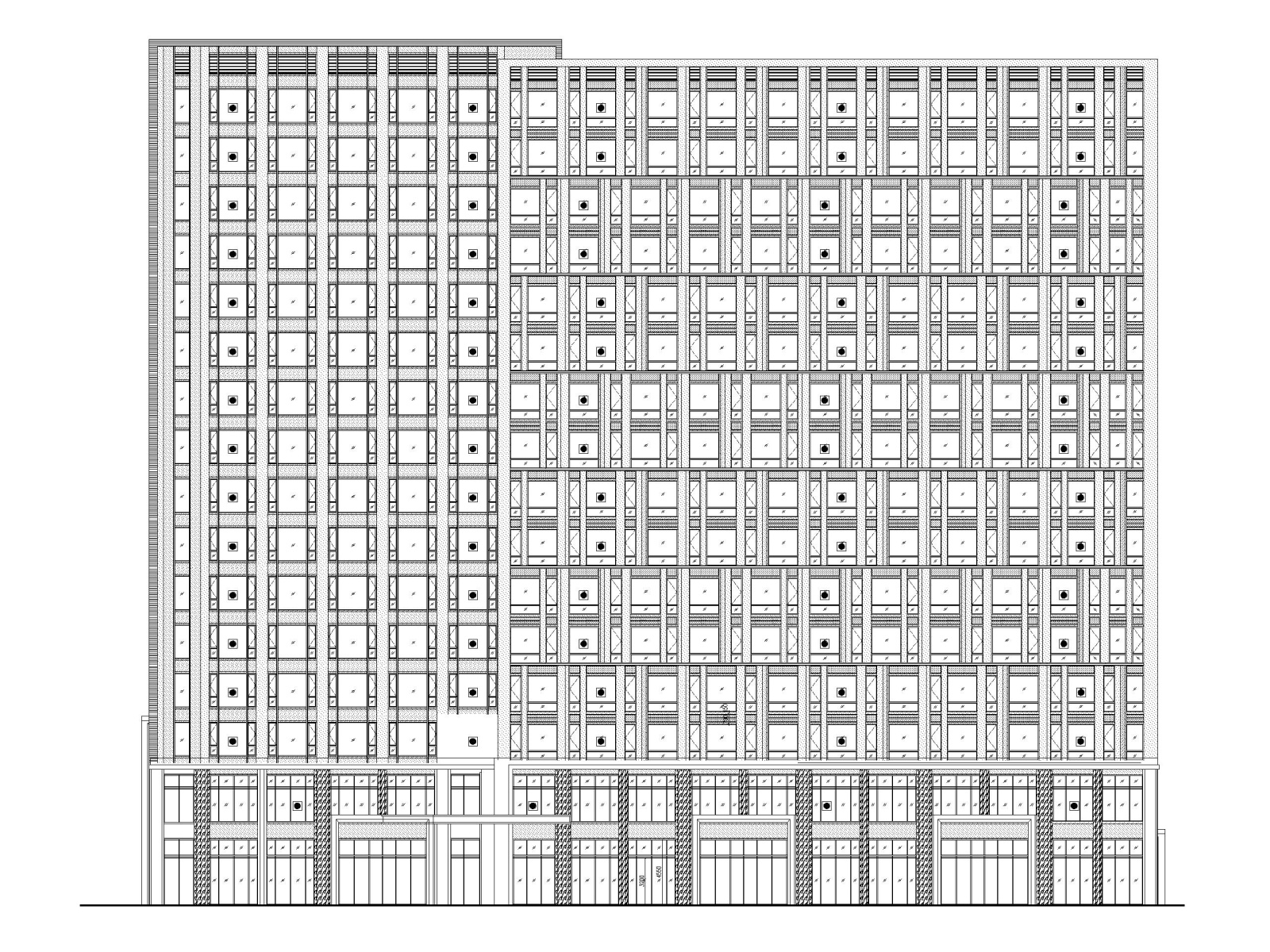 [上海]高层酒店+多层书店建筑结构施工图cad施工图下载【ID:160731158】