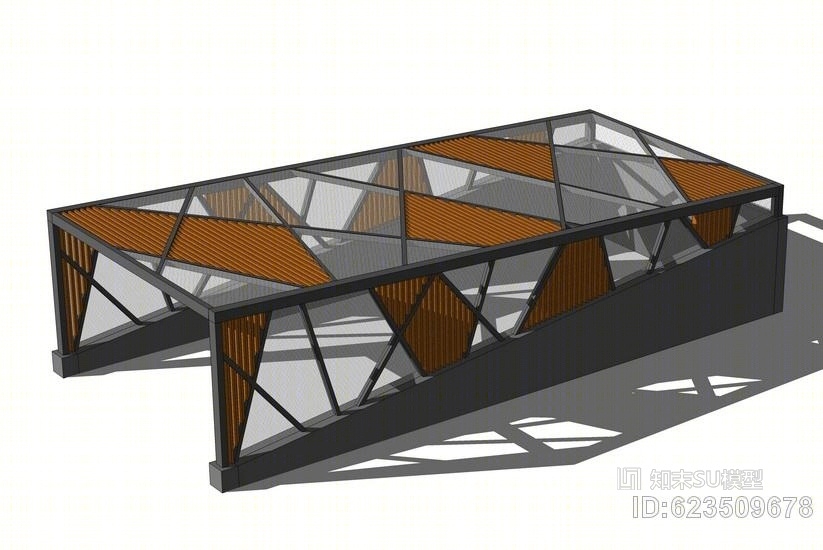 地下车库出入口SU模型下载【ID:623509678】