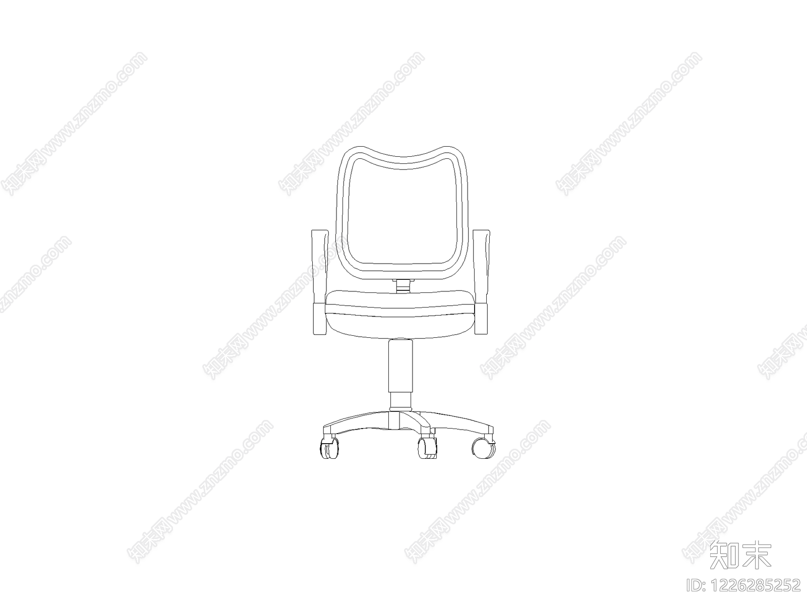 现代椅子CAD图纸