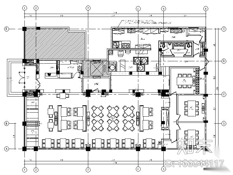 [郑州]少数民主连锁餐饮空间设计CAD施工图(含方案、效果...施工图下载【ID:166044117】