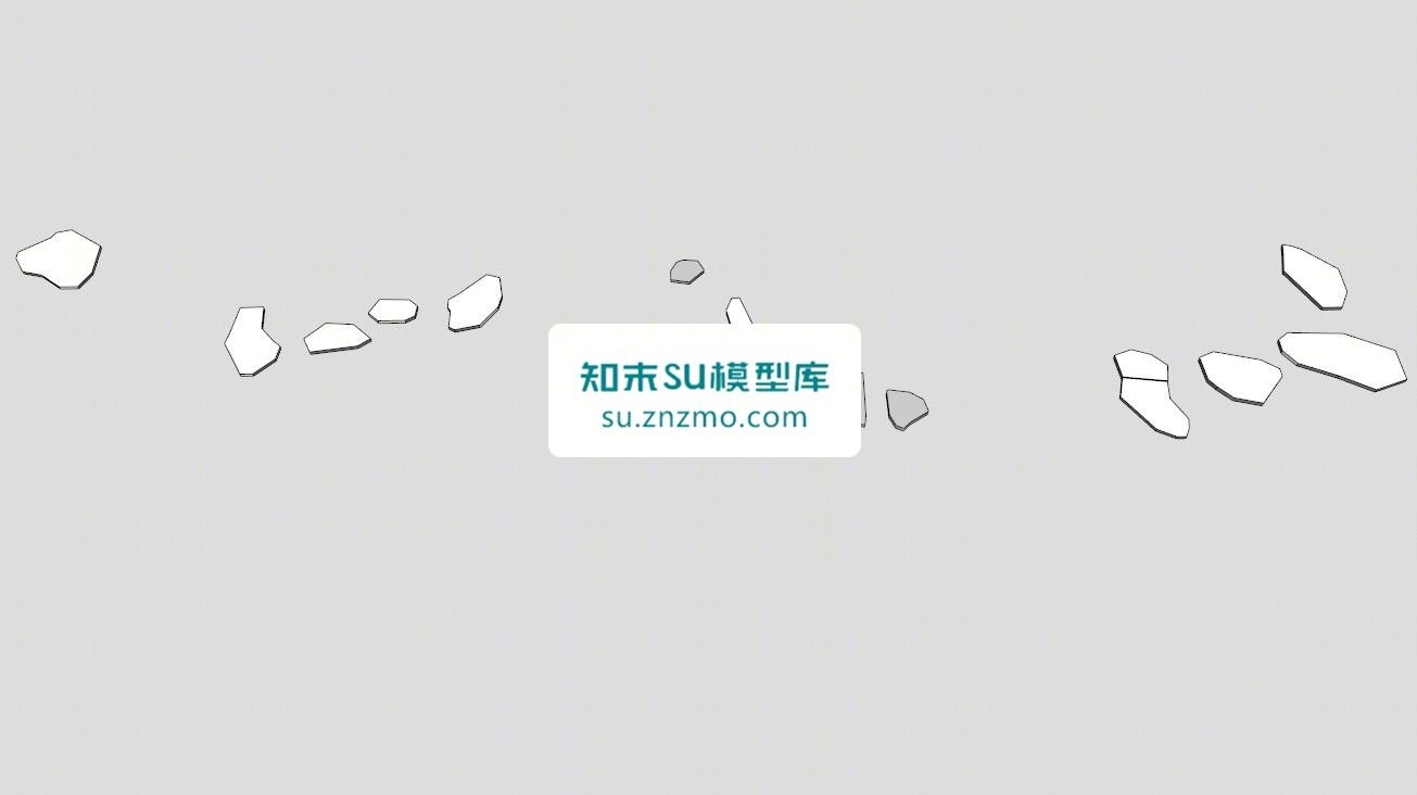 装饰白石子SU模型下载【ID:148497288】