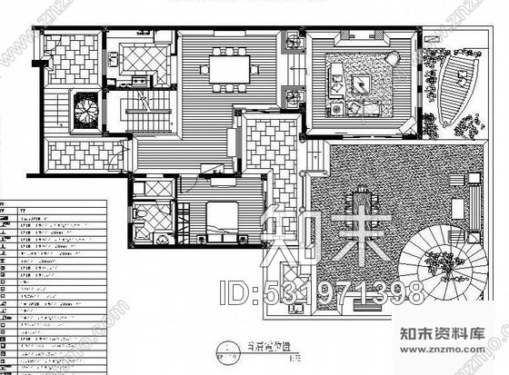 施工图万科三层美式乡村别墅装修图施工图下载【ID:531971398】