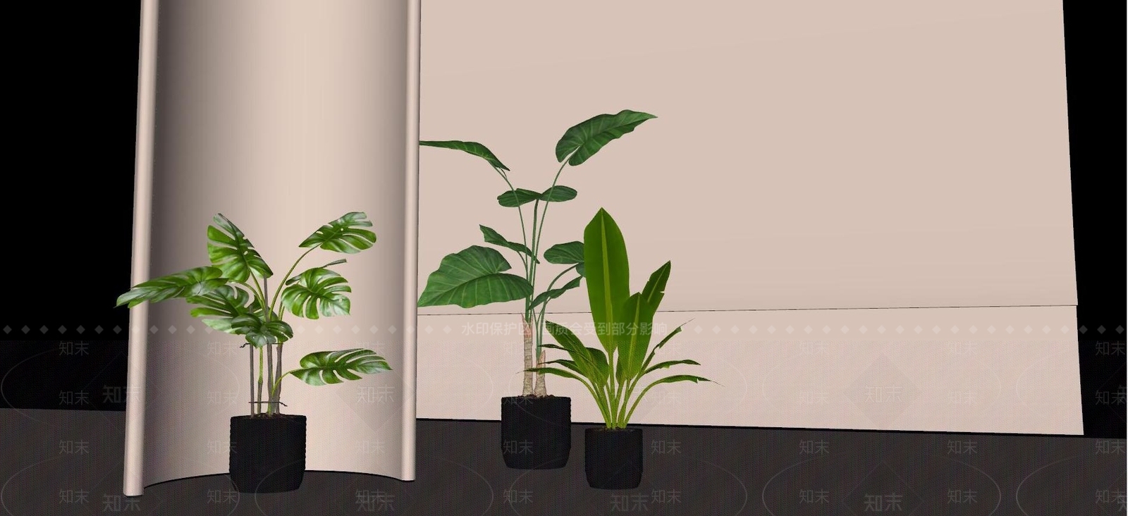 绿植盆栽盆景SU模型下载【ID:1128416439】