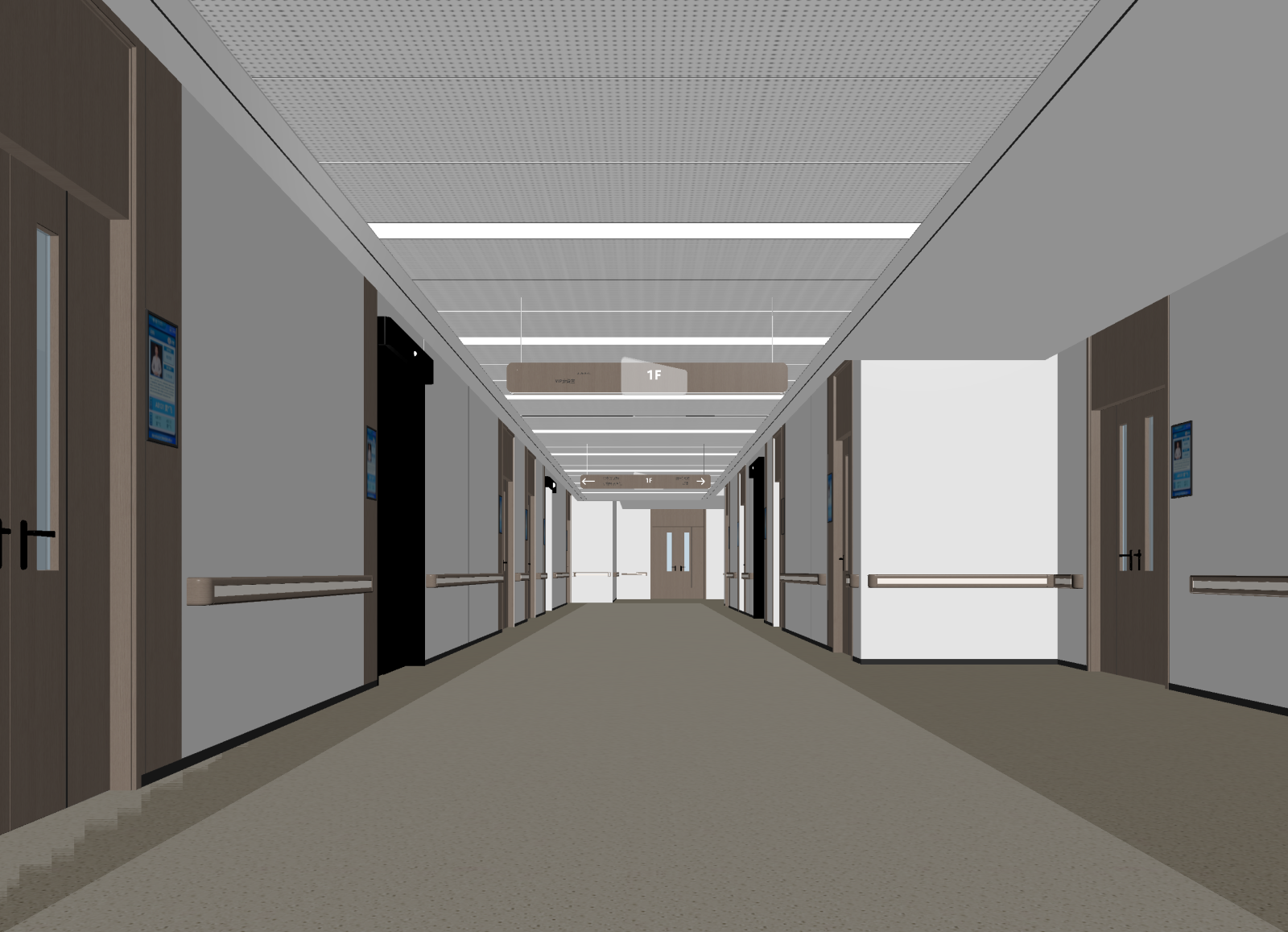现代走廊3D模型下载【ID:1214625792】