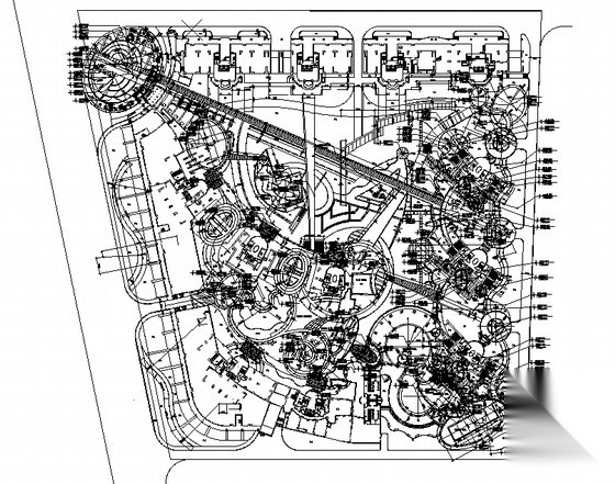 [东莞]花园居住区景观规划设计平面图施工图下载【ID:161074153】