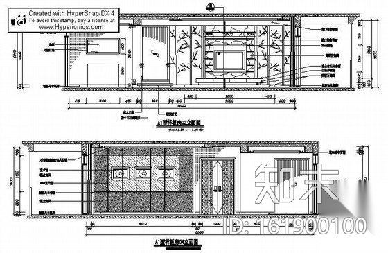 [成都]某三居室A1样板房装修图施工图下载【ID:161900100】