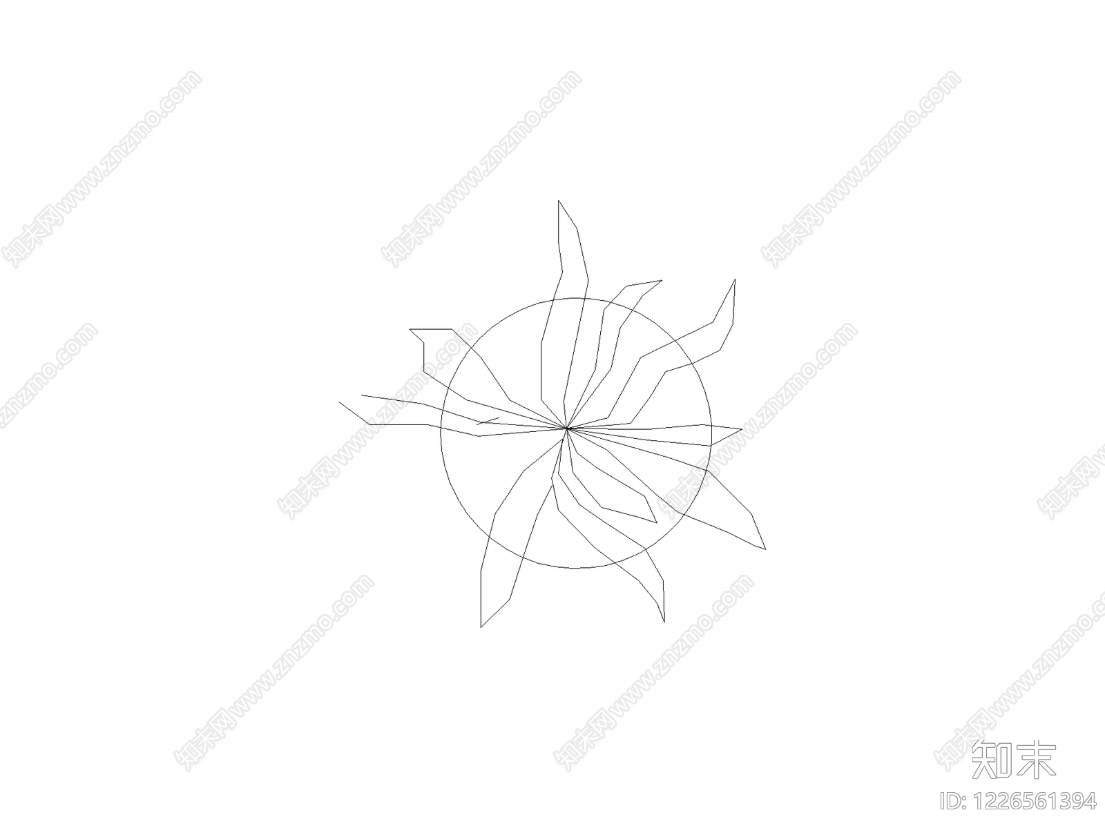 现代绿植CAD图纸