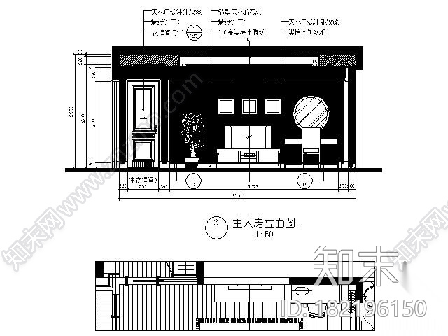 240平米欧式四室两厅装修图cad施工图下载【ID:182196150】