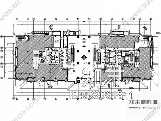 施工图北京金融街中心区简洁现代顶级写字楼公共部分装修施工图含实景施工图下载【ID:532081811】