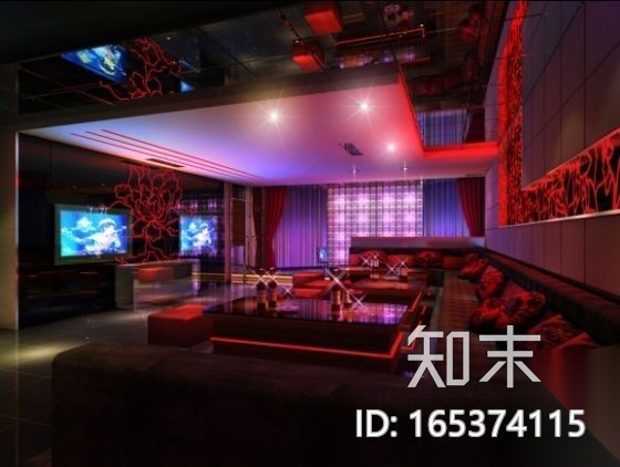 [厦门]大型自助式KTV空间施工图（含效果）cad施工图下载【ID:165374115】