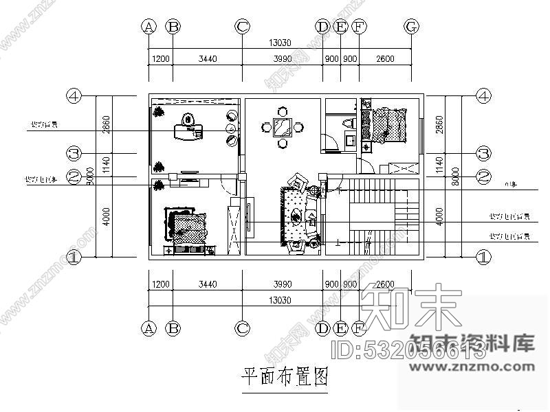 施工图104㎡现代套房室内装修图cad施工图下载【ID:532056613】