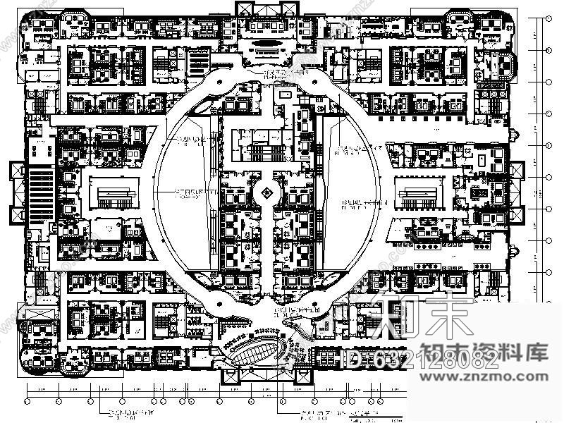 施工图五星级酒店夜总会内装施工图cad施工图下载【ID:632128082】