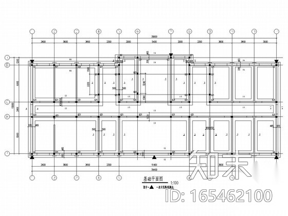 [山西]地上二层砖混结构办公楼结构施工图cad施工图下载【ID:165462100】