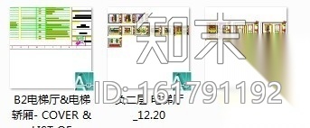 [河北]某五星级豪华酒店电梯厅室内装修施工图cad施工图下载【ID:161791192】