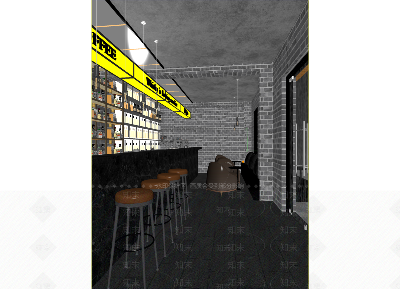 中式咖啡厅3D模型下载【ID:1214755936】
