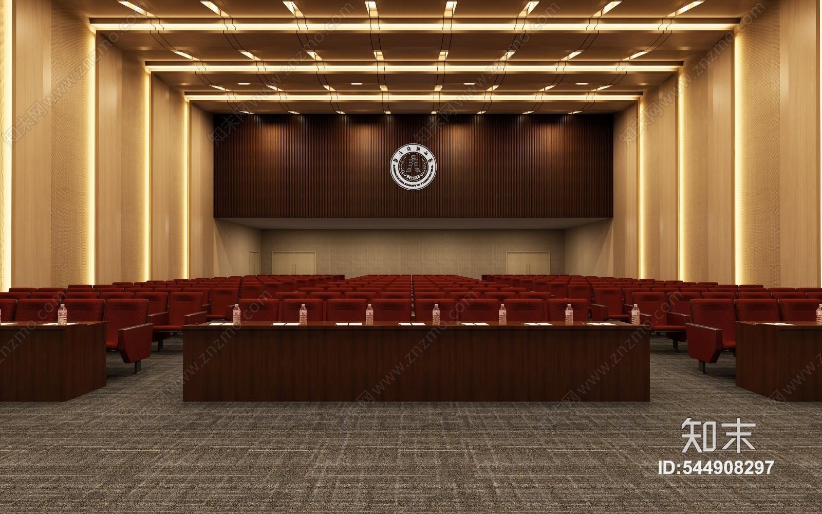 现代报告厅3D模型下载【ID:544908297】