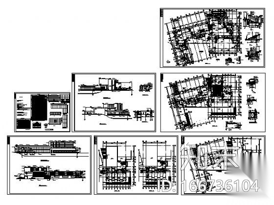 [西安市长安县滦镇]某山庄中心会所建筑扩初图cad施工图下载【ID:166736104】