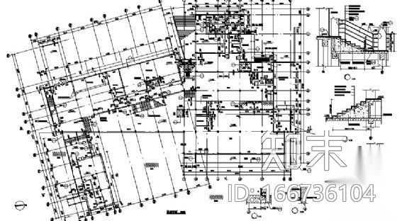 [西安市长安县滦镇]某山庄中心会所建筑扩初图cad施工图下载【ID:166736104】