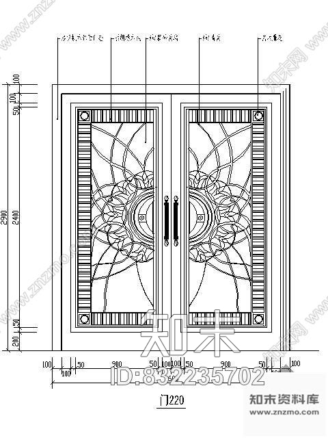 图块/节点各类装饰门立面图集cad施工图下载【ID:832235702】