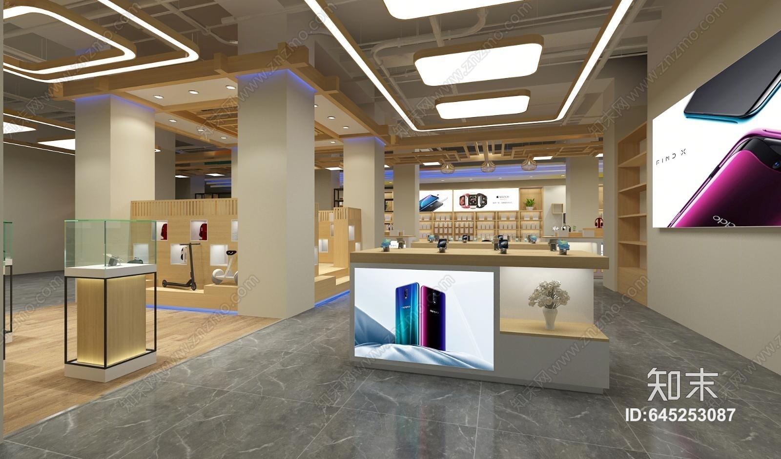 现代电信手机店3D模型下载【ID:645253087】