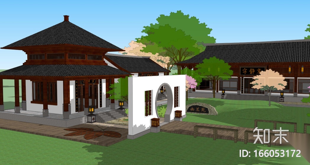 [山东]山水果茶合作社景观初步规划设计cad施工图下载【ID:166053172】
