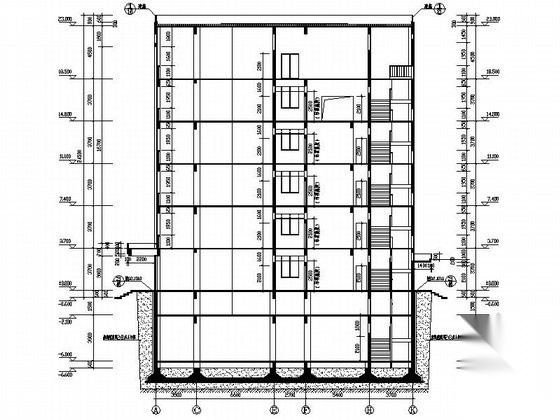 [陕西]5层现代风格市级附属医院肝病治疗中心建筑施工图施工图下载【ID:165933118】