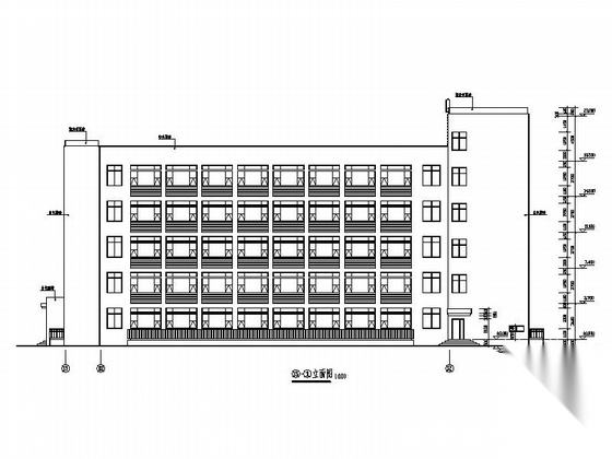 [陕西]5层现代风格市级附属医院肝病治疗中心建筑施工图施工图下载【ID:165933118】