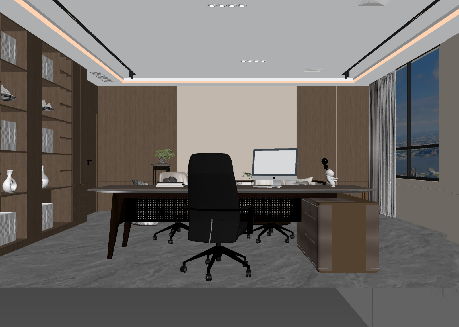 现代办公室3D模型下载【ID:1214801591】