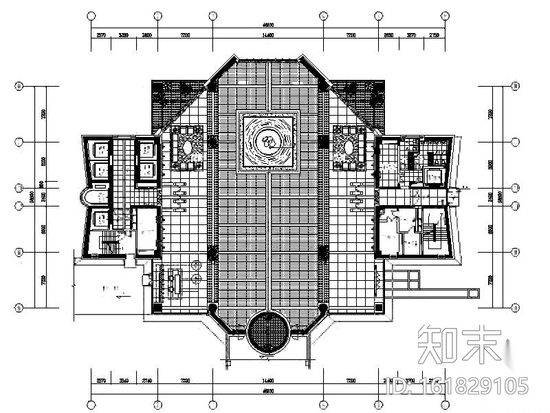 [新疆]某办公楼装修图(含效果)cad施工图下载【ID:161829105】